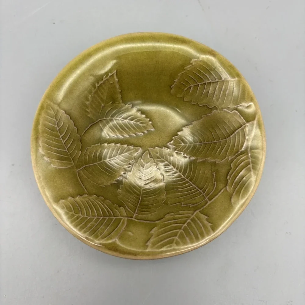 Williams Sonoma Leaf Trinket Condiment Nut Candy Dish 4.25